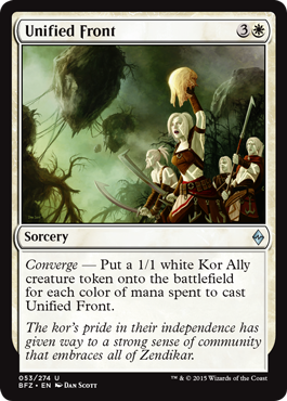 Battle for Zendikar 053/274 Unfied Front