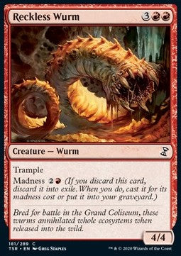 Time Spiral Remastered 181/289 Reckless Wurm