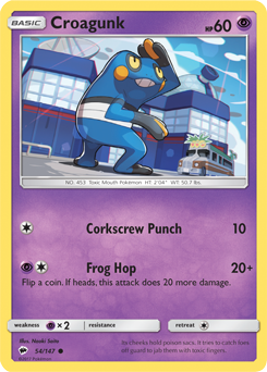 Burning Shadows 054/147 Croagunk