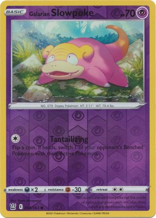 Battle Styles 054/163 Galarian Slowpoke (Reverse Holo)