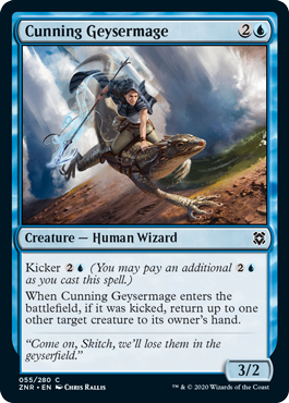 Zendikar Rising 055/280 Cunning Geysermage