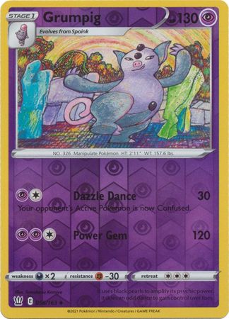 Battle Styles 056/163 Grumpig (Reverse Holo)