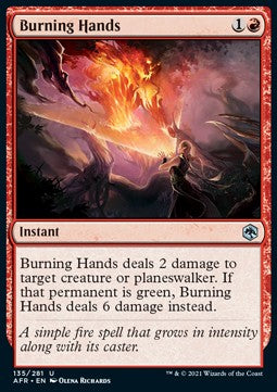 Adventures in the Forgotten Realms 135/281 Burning Hands (Foil)