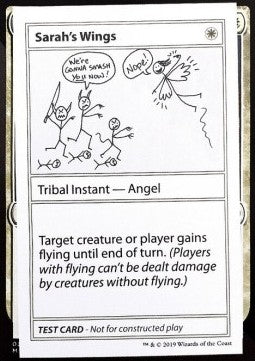 MTG Mystery Booster Playtest Card Sarah's Wings