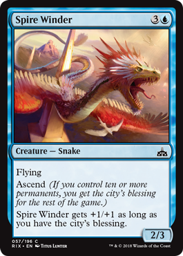 Rivals of Ixalan 057/196 Spire Winder