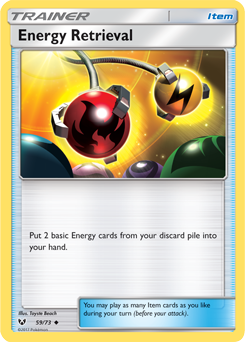 Shining Legends 59/73 Energy Retrieval