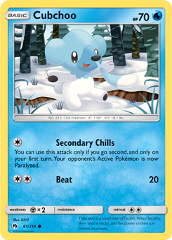 Lost Thunder 061/214 Cubchoo (Reverse Holo)