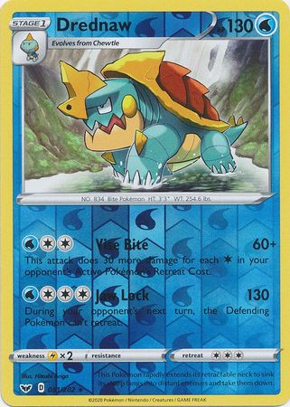 Sword & Shield 061/202 Drednaw (Reverse Holo)