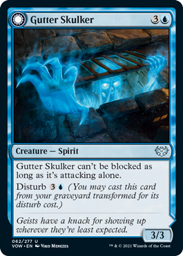 Innistrad: Crimson Vow 062/277 Gutter Skulker//Gutter Shortcut