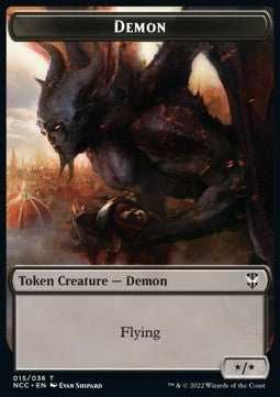 Demon 015/036 - Copy 001/017 Streets of New Capenna Commander Token