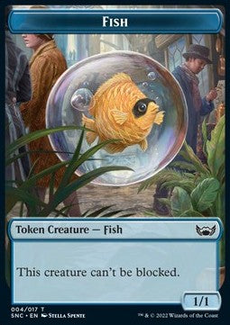 Clue 034/036 - Fish 004/017 Streets of New Capenna Token