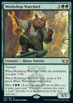 Streets of New Capenna 165/281 Workshop Warchief (Silver Stamped Foil)