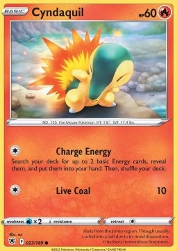 Astral Radiance 023/189 Cyndaquil (Reverse Holo)