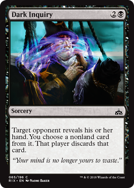 Rivals of Ixalan 065/196 Dark Inquiry