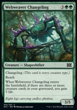 Double Masters 2022 164/331 Webweaver Changeling (Foil)