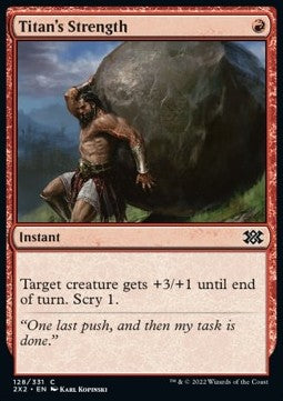 Double Masters 2022 128/331 Titan's Strength (Foil)