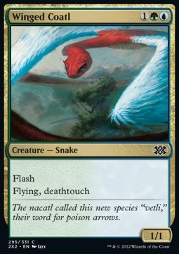 Double Masters 2022 295/331 Winged Coatl (Foil)