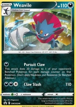 Sword & Shield Promo SWSH246 Weavile (Cosmos Holo)