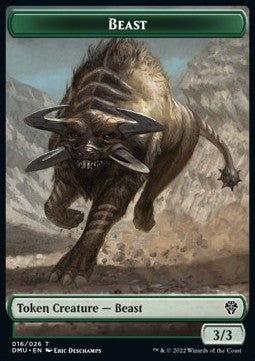 Beast 016/026 - Kavu 012/012 Dominaria United Commander Token