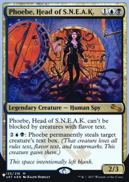 The List - Unstable 135/216 Phoebe, Head of S.N.E.A.K. (Foil)