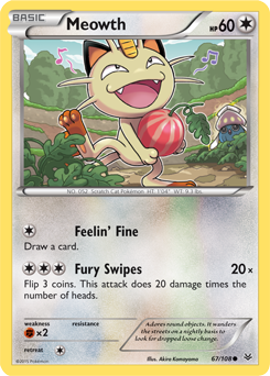 Roaring Skies 067/108 Meowth