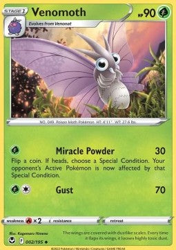 Silver Tempest 002/195 Venomoth