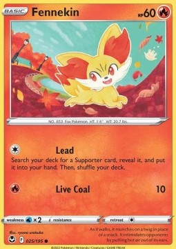 Silver Tempest 025/195 Fennekin