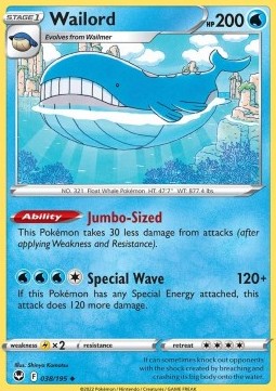 Silver Tempest 038/195 Wailord