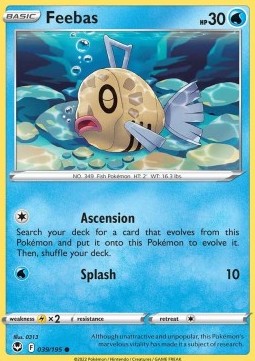 Silver Tempest 039/195 Feebas (Reverse Holo)