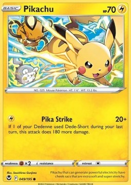 Silver Tempest 049/195 Pikachu