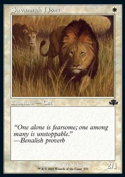 Dominaria Remastered 270 Savannah Lions