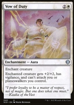 Starter Commander Deck 2022 040 Vow of Duty