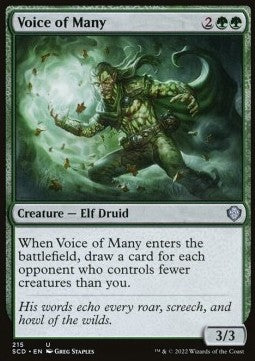 Starter Commander Deck 2022 215 Voice of Many