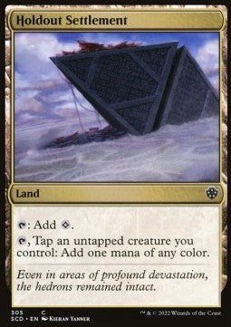 Starter Commander Deck 2022 305 Holdout Settlement