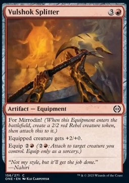 Pyrexia All Will Be One 156/271 Vulshok Splitter (Foil)