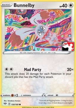 Darkness Ablaze 150/189 Bunnelby (Reverse Holo)(Pokemon Prize Pack Series)