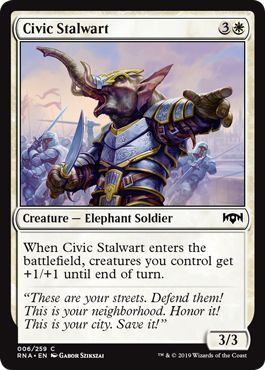 Ravnica Allegiance 006/259 Civic Stalwart