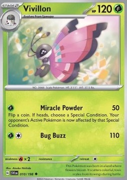 Scarlet & Violet 010/198 Vivillon (Reverse Holo)