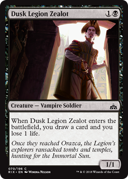 Rivals of Ixalan 070/196 Dusk Legion Zealot