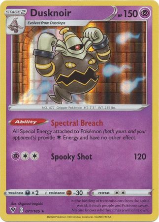 Vivid Voltage 071/185 Dusknoir (Reverse Holo)