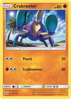 Sun & Moon 072/149 Crabrawler