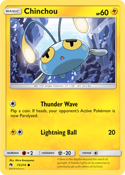 Lost Thunder 073/214 Chinchou