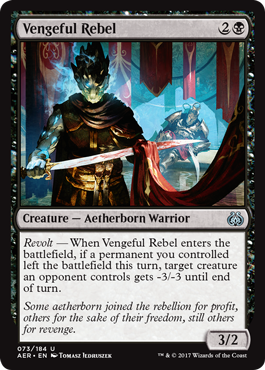 Aether Revolt 073/184 Vengeful Rebel