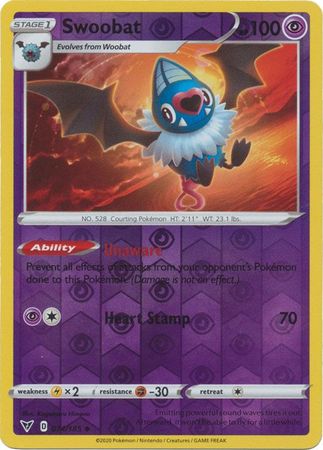 Vivid Voltage 074/185 Swoobat (Reverse Holo)