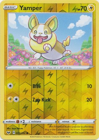 Sword & Shield 074/202 Yamper (Reverse Holo)