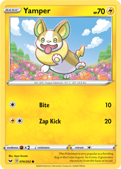 Sword & Shield 074/202 Yamper