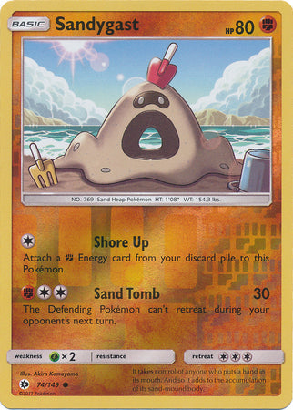 Sun & Moon 074/149 Sandygast (Reverse Holo)