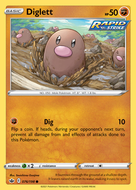 Chilling Reign 076/198 Diglett