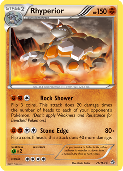 Primal Clash 076/160 Rhyperior (Reverse Holo)