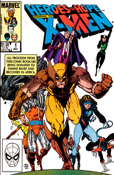 X-men Heroes for Hope #1 Marvel Comics (1985)